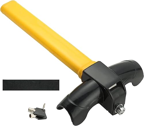 ATPEAM Bloqueo del volante del coche Bloqueo giratorio universal antirrobo del volante de seguridad del coche