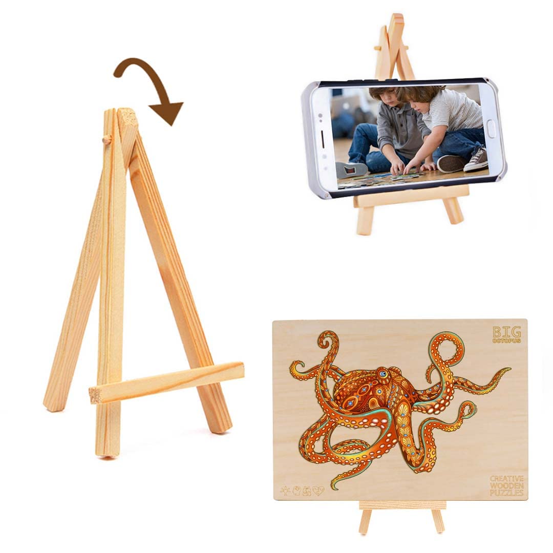 Boite secrète à bijoux originale en bois, Éléphants
