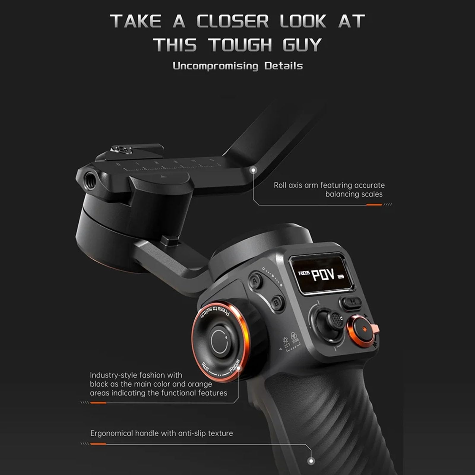 Stabilizator gimbala do smartfona z czujnikiem AI Vision i statywem, konstrukcja magnetyczna, stabilizator do vlogowania, 3-osiowy inteligentny gimbal do telefonu Przenośny i składany