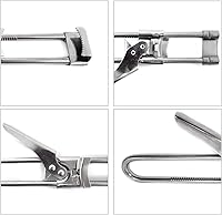 Vista 4 de Honbay Abrebotellas de acero inoxidable ajustable para restaurante o uso doméstico