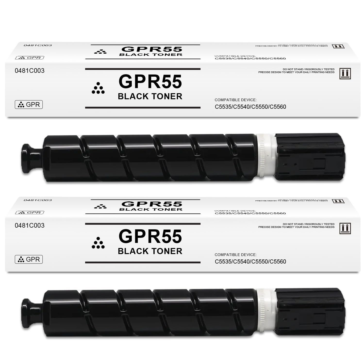 GPR-55BK GPR-55 GPR55 0481C003AA Toner Cartridge Compatible for Canon ImageRunner Advance C5535 C5540 C5550 C5560 Printers, (1 Black )