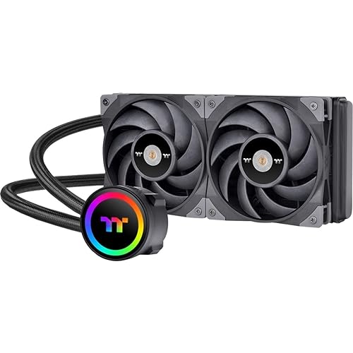 Thermaltake TOUGHLIQUID - Enfriador de CPU líquido todo en uno de 240 ARGB AMD AM5AM4 Intel LGA 17001200 radiador de alta eficiencia de 9449in