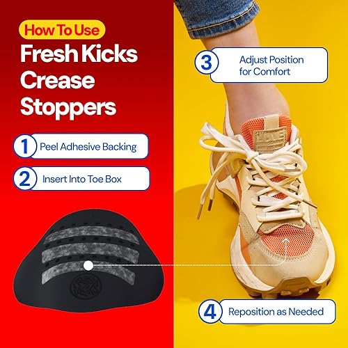 Miniatura 4 de Protectores de arrugas para zapatos, cómodos protectores antiarrugas para hombres, mujeres y niños, insertos que no se arrugan para tenis