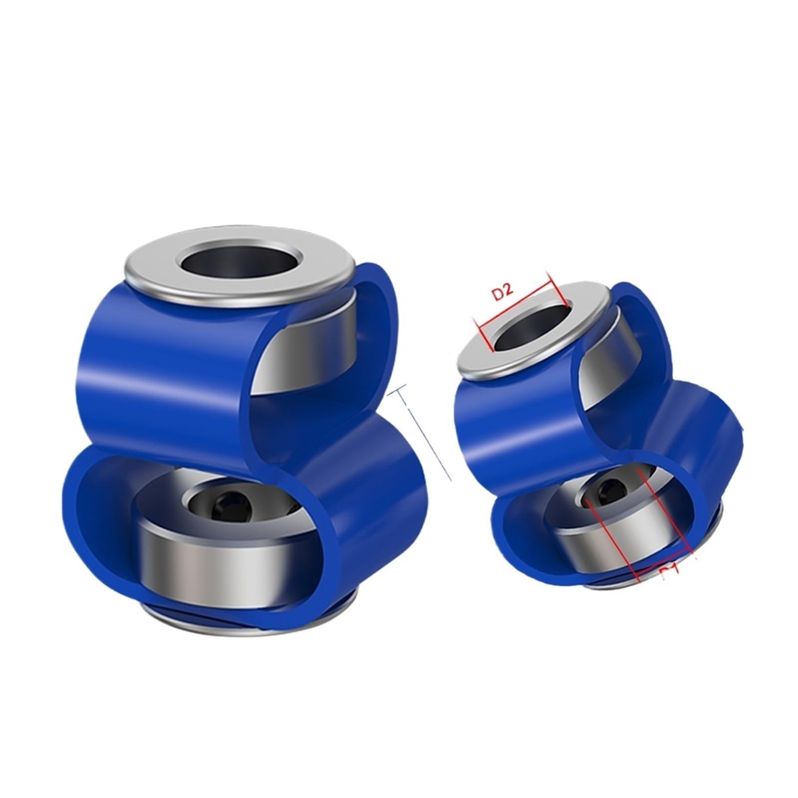 Acoplamiento de doble bucle D40L50 reductor de vibración en CNC