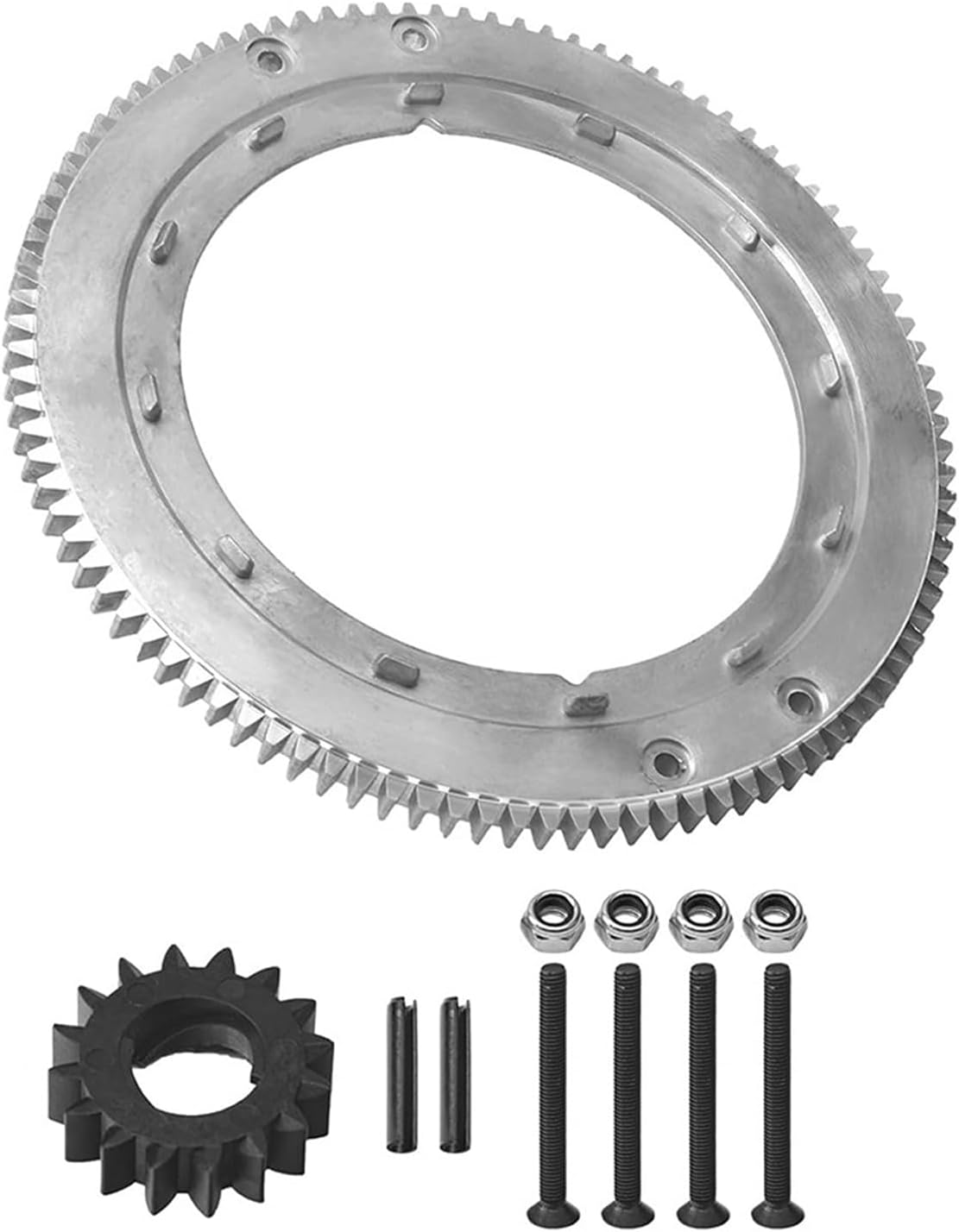 CHICHIYANG Metal Flywheel Ring Gear Kit 696537 Lawn Mower Replace Parts Suitable for Briggs & Stratton Engines 19G437-1190-E1