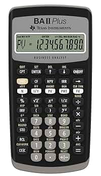 美品　関数電卓 CFA受験用 BA Ⅱ Plus professional Amazon | 日本語ガイドブック(112p) 付 Texas Instruments BA II