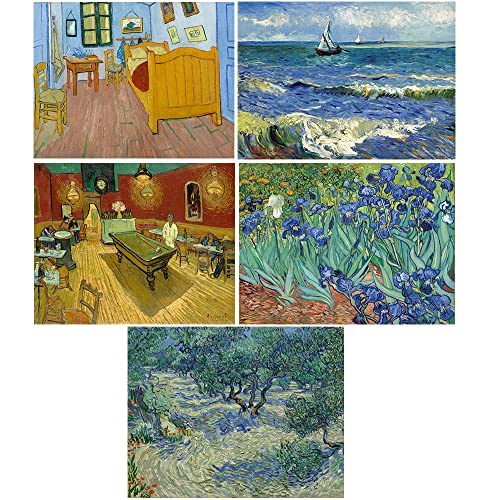 Image of Tallenge - Set of 10 - Best of Vincent Van Gogh Paintings (Vol 2) - Small Paper Poster (Paper, 12 x 17 Inches, Multicolor)