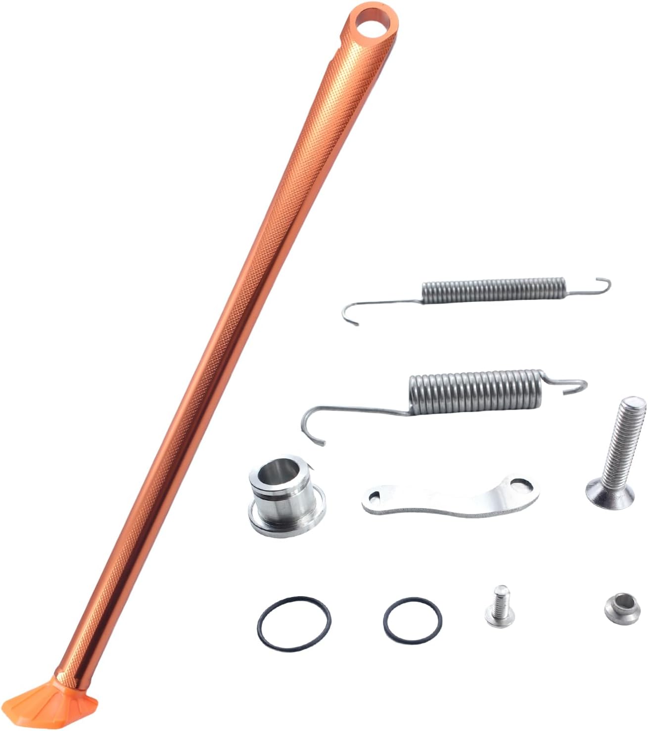 Motorcycle CNC Kickstand Foot Side Stand For XC XC-W XC-F XC-W EXC 150 200 250 300 350 450 500 505 530 (Orange)