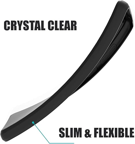 Miniatura 3 de CoverON TPU delgado diseñado para la caja del teléfono Samsung Galaxy A52, cubierta suave flexible - negro