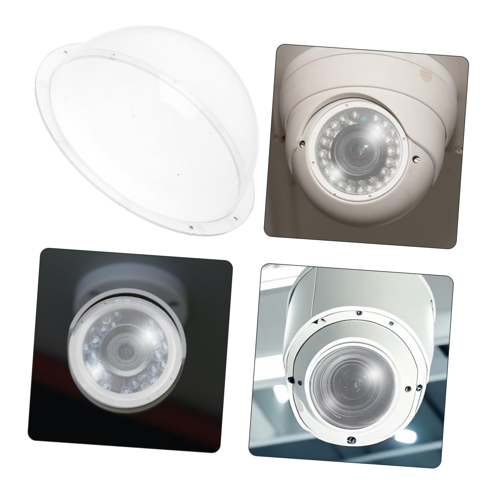 Copertura Protettiva per Dispositivo di Sicurezza in Acrilico Design Antiriflesso, Adatta a Ambienti Indoor e Commerciali, Alloggiamento a Forma di Cupola