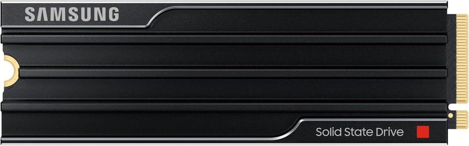 Samsung Memory MZ-VAP2T0CW 9100 PRO 2TB Internal SSD with Heat Sink, PCIe 5.0 x4, NVMe 2.0, SSD Designed for Pros & Gamers, Compatible with PC & Playstation 5, 5 Year Limited Warranty (UK Version)