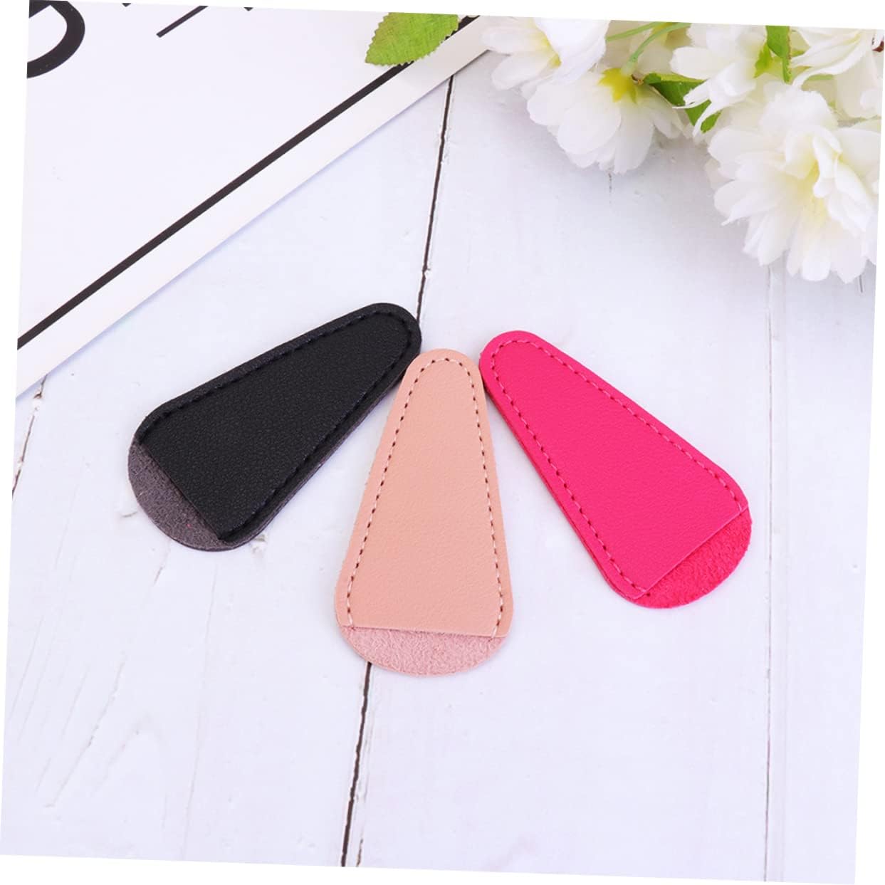 CALLARON 6PCS Scissors Protective Cover Nipper Cap for Nail and Cuticle Scissors Beauty Tool Sleeves Black Rosy and Beige for Reusable image 2
