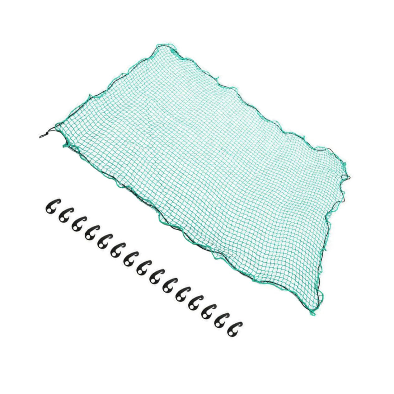 Rete Carico Pickup Truck in Nylon Resistente Antiscivolo con Corde Elastiche e Ganci Rete Protettiva per Cassone Rimorchi e Furgoni Copertura Estendibile