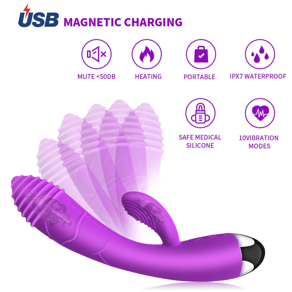 Wand Massage Flashing USB Adapter Charging Vibrater for Back Neck Shoulder Deep Muscle Tissue Massage