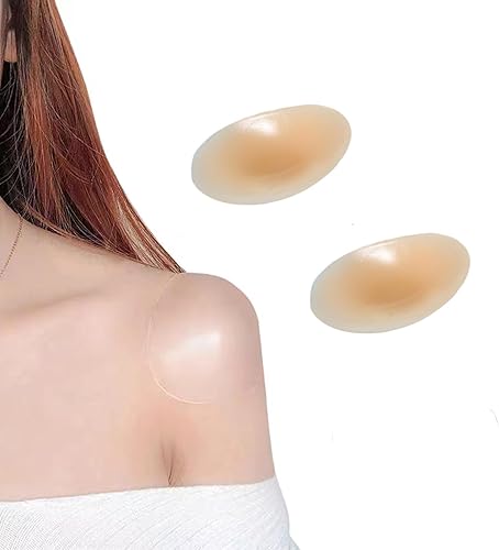 XG Glitter Almohadillas de hombro de silicona para ropa de mujer, almohadillas antideslizantes para el hombro, almohadillas de hombro reutilizables