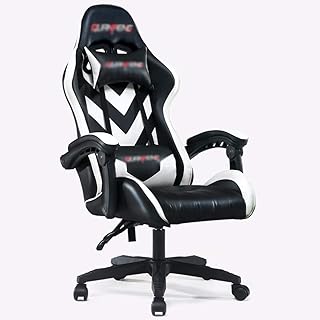 LQ&XL Silla de Escritorio, Ergonómica Regulable Altura Ajustable 360° Giratorio para Oficina Hogar y Gaming, Carga Máxima 150kg,Negro