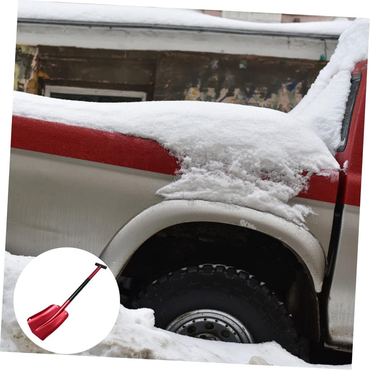 TOYANDONA Pelle à Neige Pliante pour Voiture Et Déneigement Grattoir Pratique Et Amovible pour Véhicule Urgence
