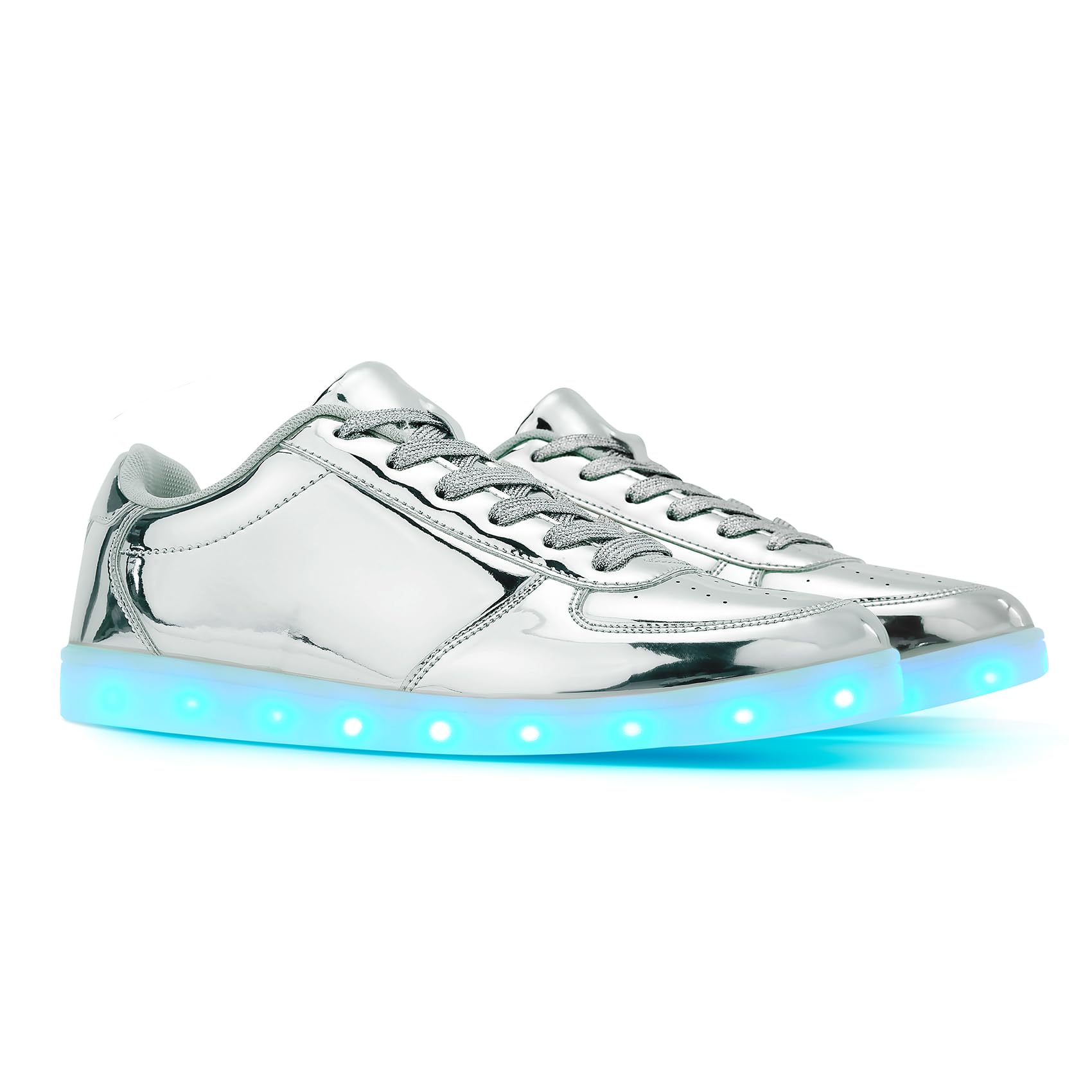 OEKLAUnisex LED Shoes - Fashion Light Up Sneakers, Breathable USB Charging Glowing Luminous LED Shoes for Men Women