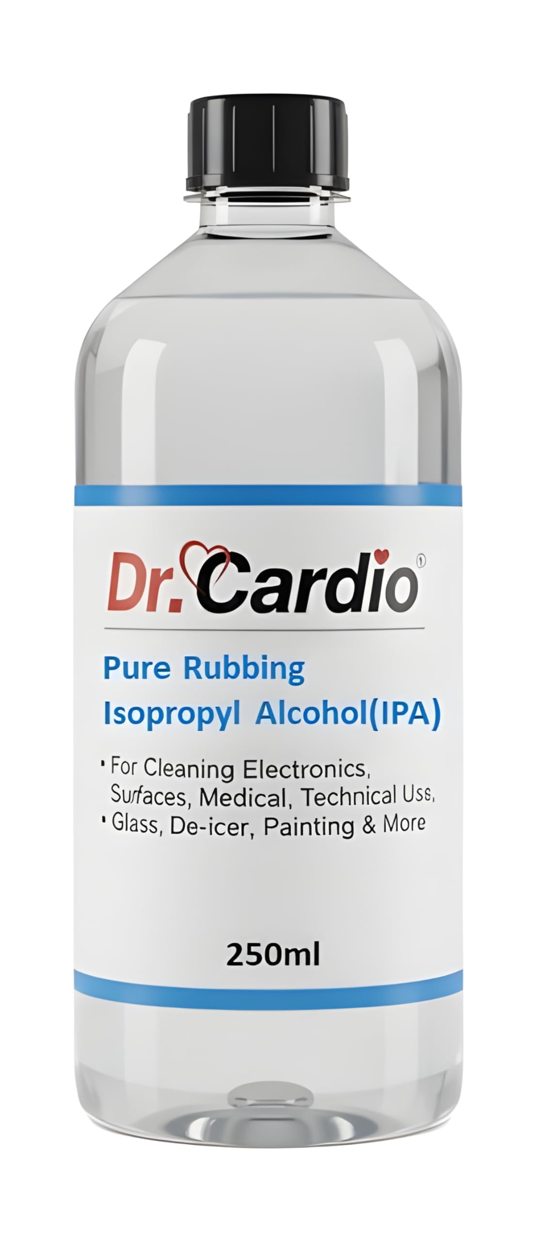Dr Cardio Isopropyl Alcohol (IPA) | Pure Rubbing Isopropyl for Cleaning Electronics, Surfaces, Medical, Technical Use, Glass, De-icer, Painting & More | (250ml)-picture-18