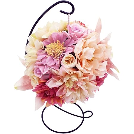 Amazon Lumiphire 造花 アレンジメント スタンド付 花のボール インテリア おしゃれ 人気 母の日 プレゼント 女性 誕生日 記念日 感謝 お祝い お見舞い ギフト 贈り物 ご挨拶 お返し 夏の飾り みどりの日 可愛い 雑貨 飾り物 小物 リビング 玄関 ダイニング アーティ