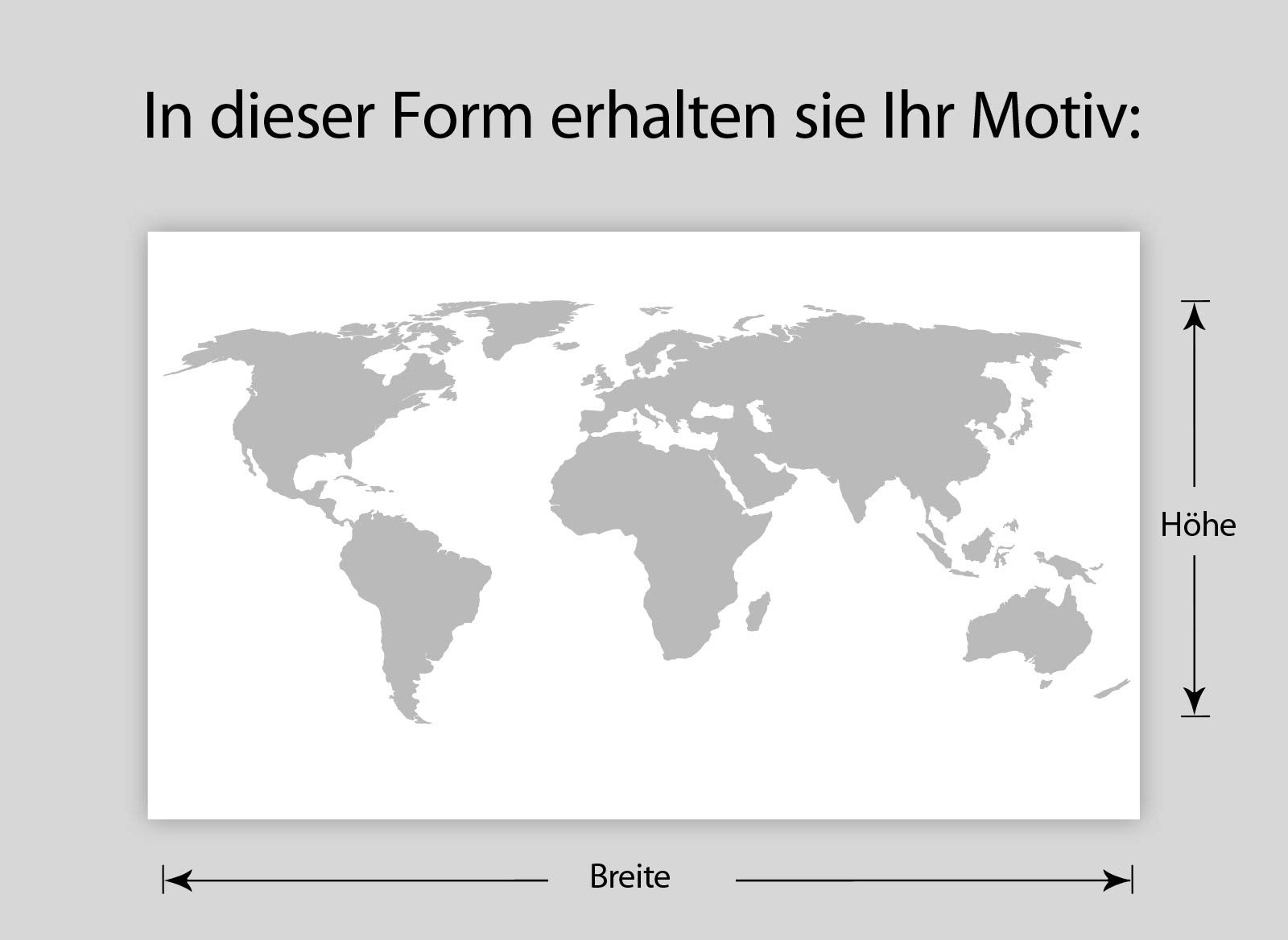 Grandora Wandtattoo Weltkarte Erde Globus Karte I schwarz 200 x 87 cm I Welt Atlas Schlafzimmer Wohnzimmer Wandsticker Wandaufkleber W698