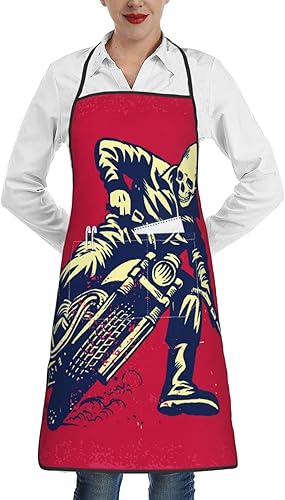 Delantales de cocina para mujeres con bolsillos, delantal divertido para mujer, delantal impermeable lindo para cocinar, cocina, chef camarera