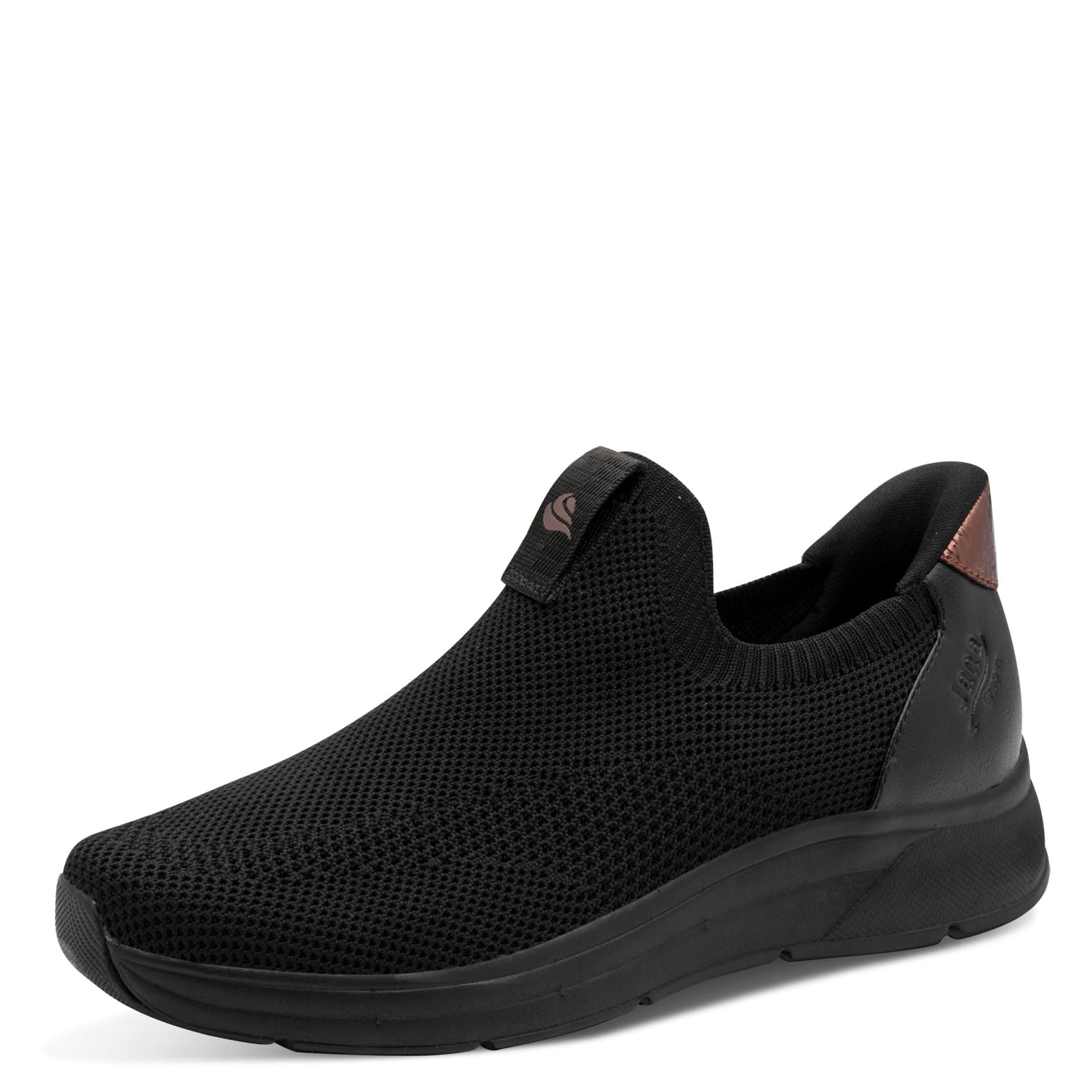 Jana Women's Damen Sneaker Slip On Vegan 8-24768-46, Black, 6.5 UK