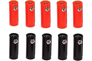 10Pcs 4mm Female Banana Jack Connector Speaker Cable Connector Adapter Black Red