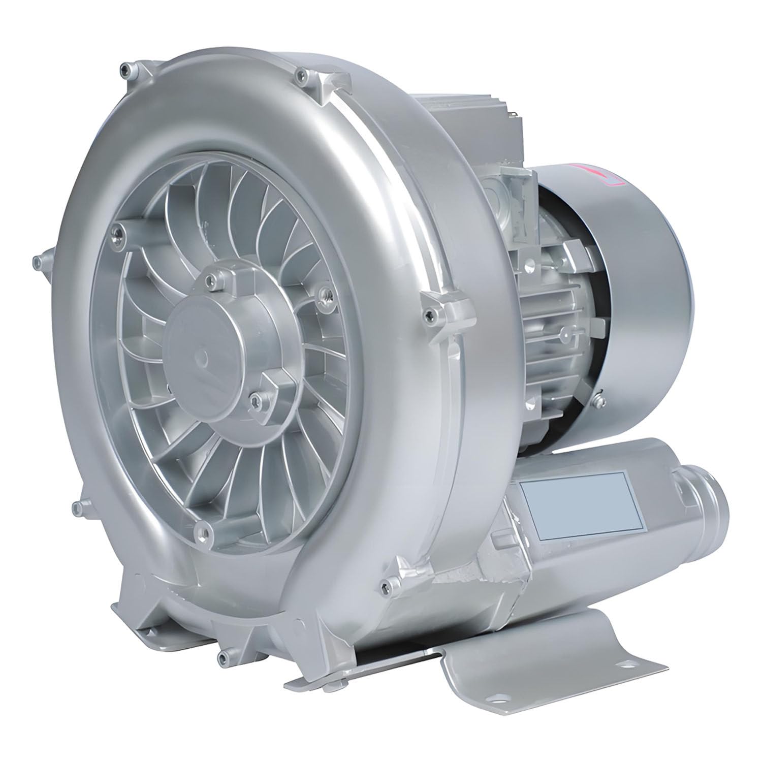 BOOZXCV Industrial Regenerative Blower 220V-380V, Large Airflow Type High-Pressure Vortex Ring Blower for Sewage Aeration Aquarium Fish Pond, Aluminum Alloy (250W)