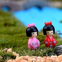 Vista 8 de NOLITOY 10pcs Japanese Kimono Dolls Miniatura Ornamento para Micro-Paisaje Decoración del Hogar