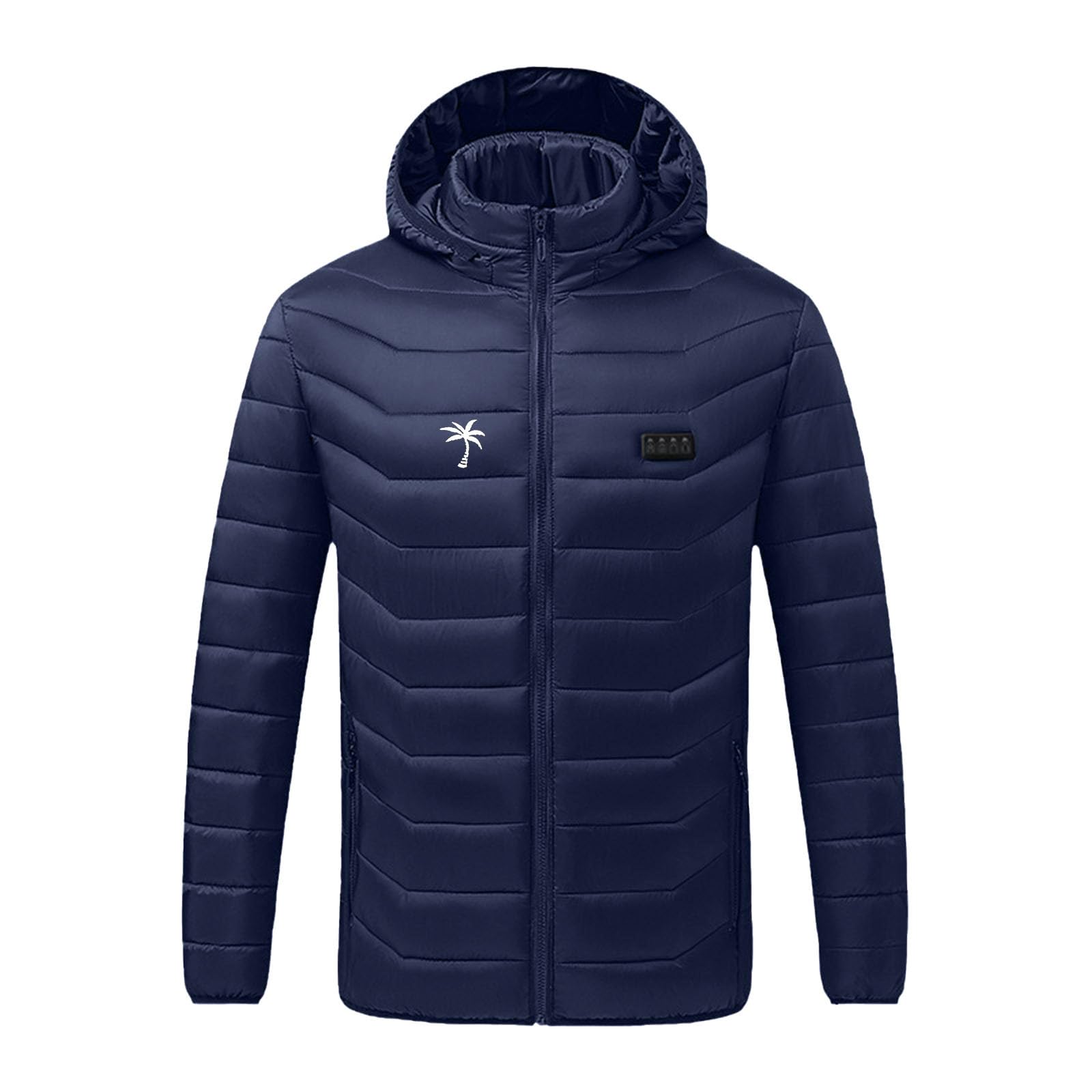 Beheizbare Jacke Herren Elektrische Heizjacke Druck Männer Steppjacke