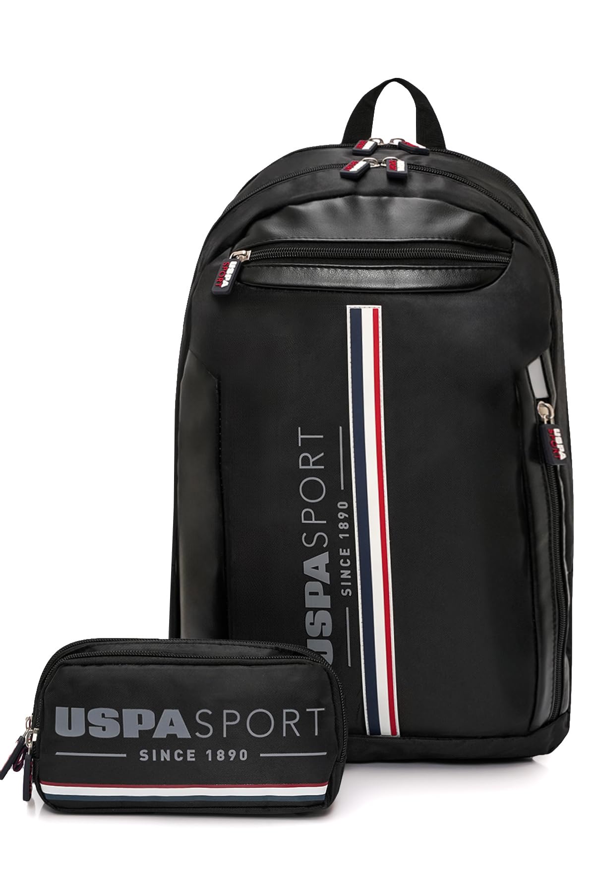 U.S. POLO ASSN. U.S. Polo. Assn. Unisex Okul Çanta Seti Plset2437880,Siyah Tek Ebat