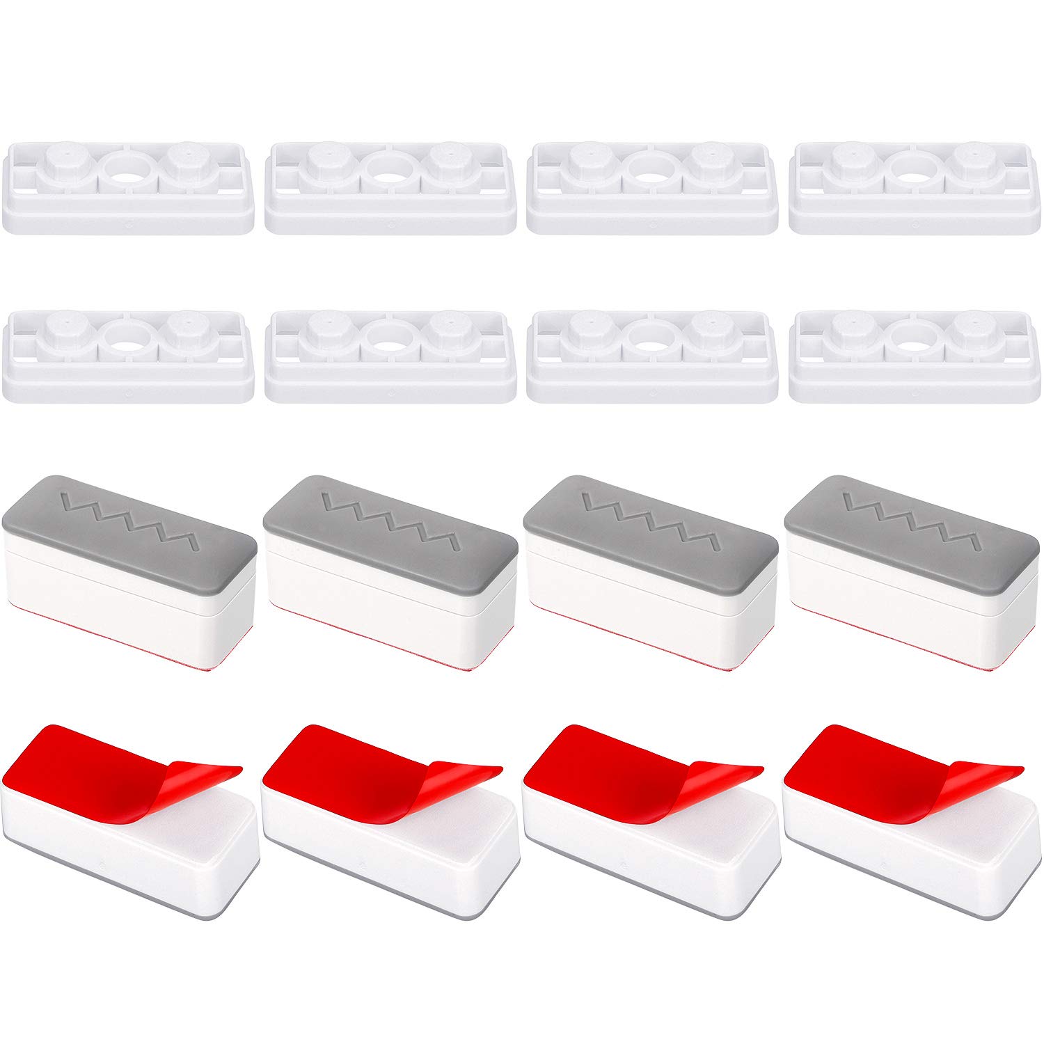 Buy 8 Sets Toilet Seat Bumper Kit Universal Toilet Seat with 2 Height