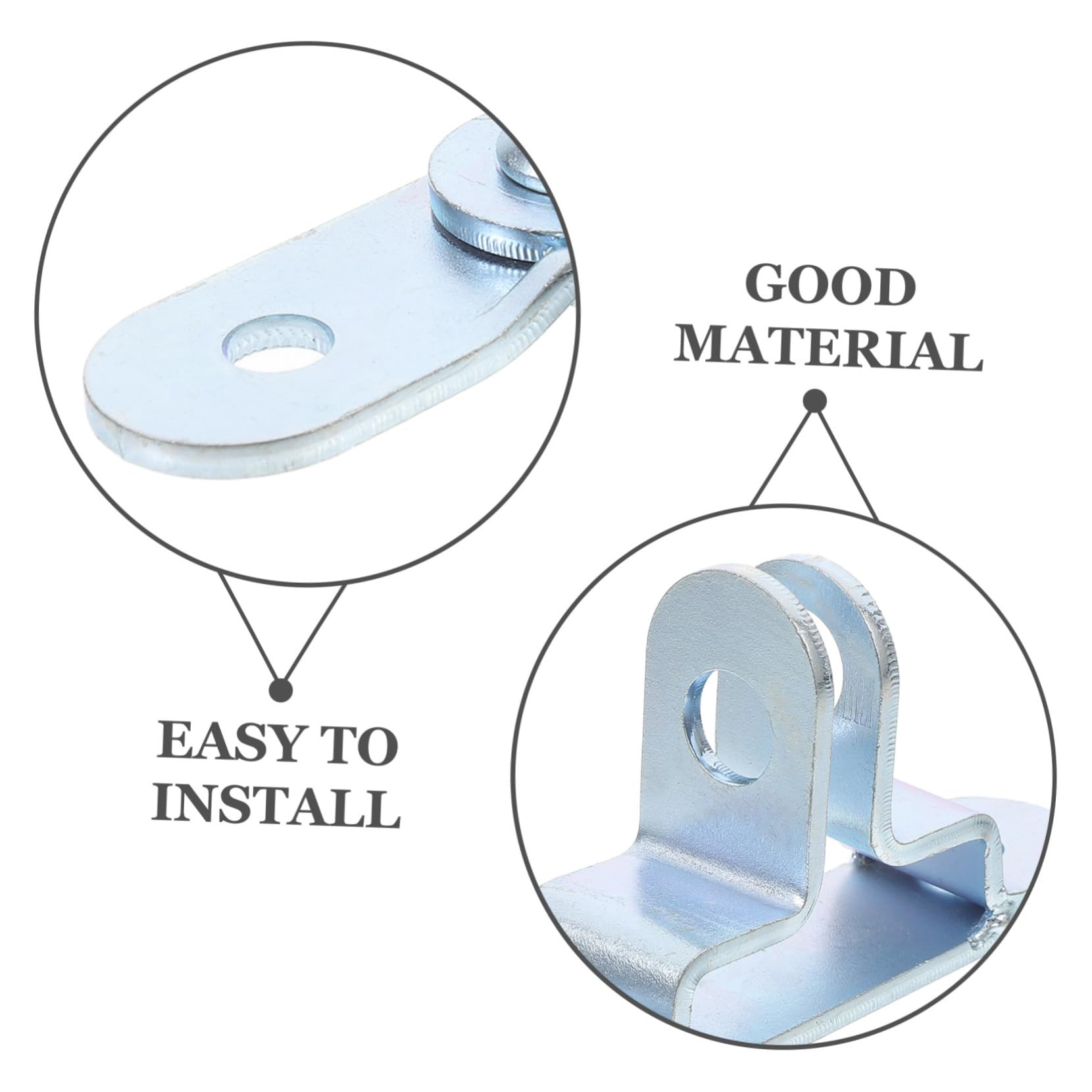 TINEASUR Door Latch Hasp Retainer Trailers The Tow Lock Latch Keeper Trailer Hasp Lock Cargo Trailer Door Latch Trailer Latch for Cargo Door Trailer Lock Latch Stainless Steel Silver