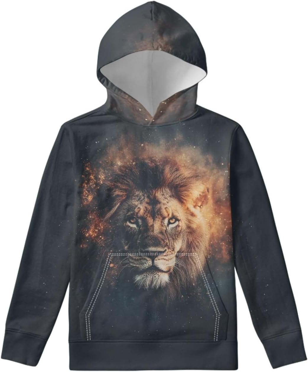 Unisex Hoodie for Kids Age 6-16 Hooded Sweatshirts Children Fall Hooded Long Sleeve Hoodies with Pocket