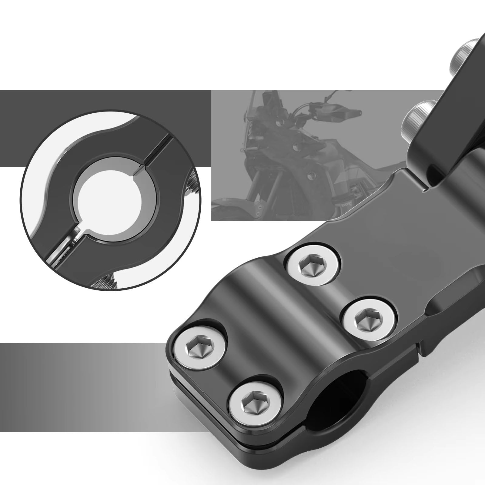Soporte Navegación Navegación Motocicleta para Soporte para Aprilia para Tuareg 660 GPS Barra Soporte Abrazadera AMPS para Soporte