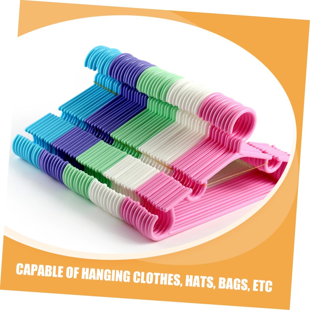 50pcs Clothes Hangers Nursery Hangers for Organized Wardrobe