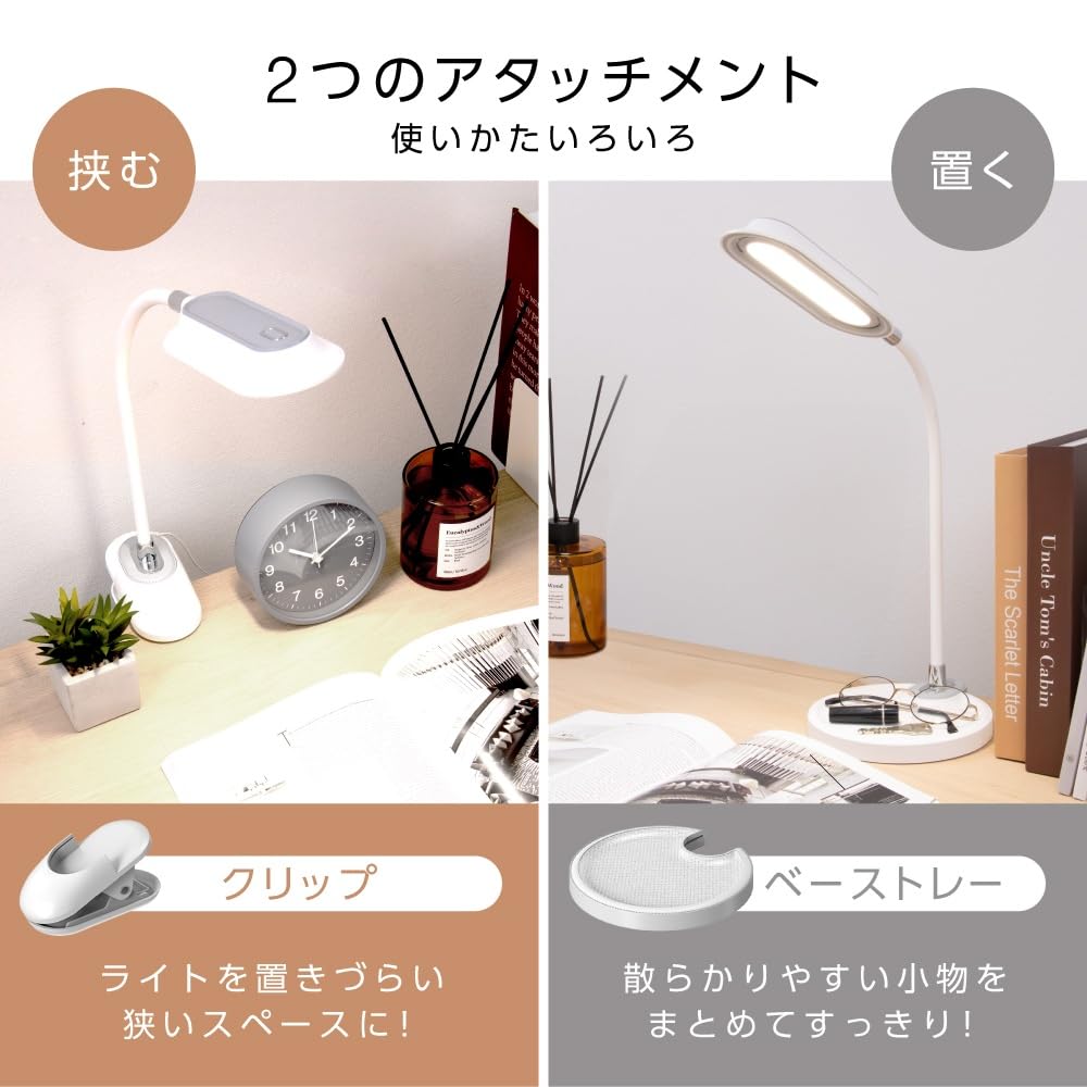 Amazon | 電響社(Denkyosha) デスクライト クリップライト スタンド