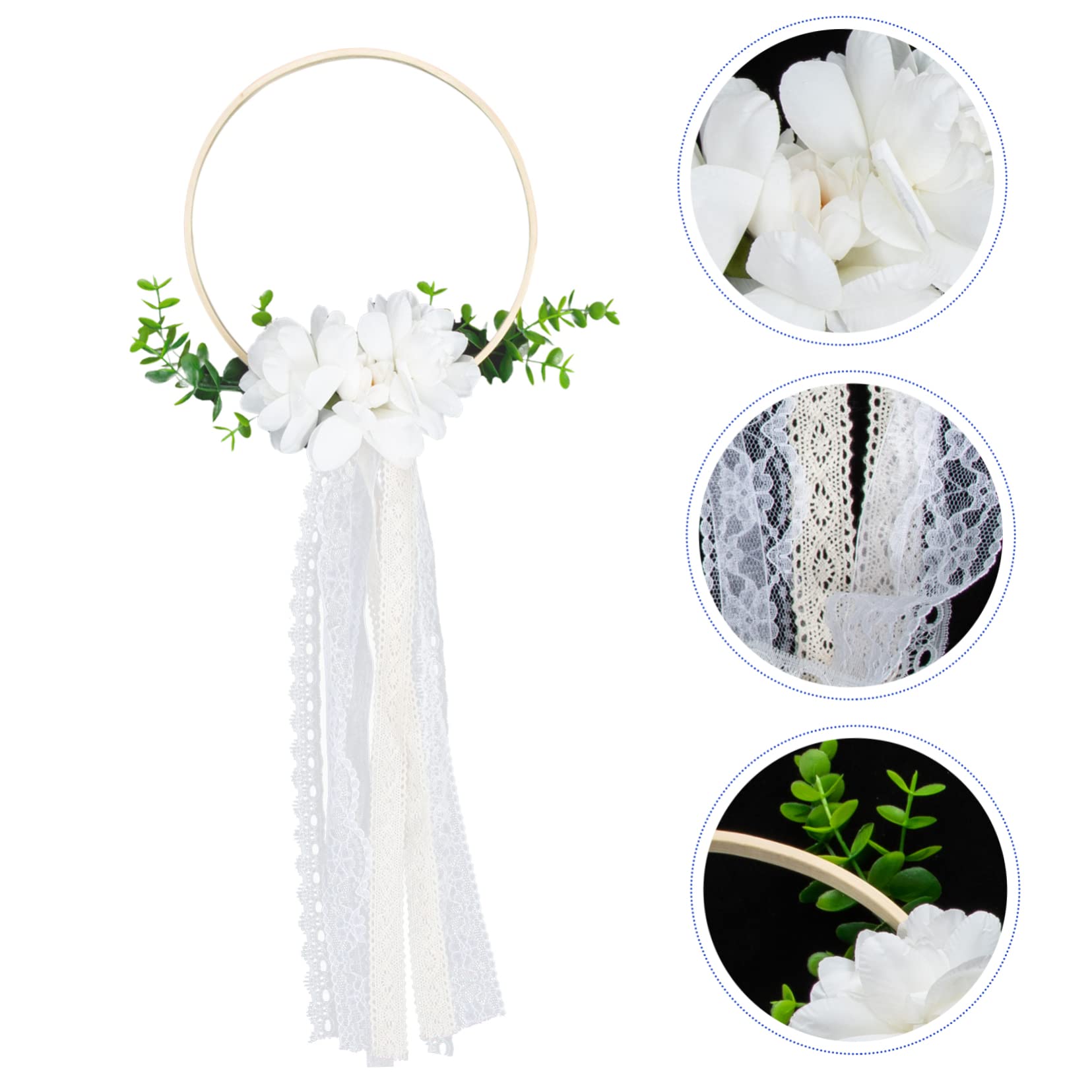 IMIKEYA 5stücke Hochzeits-Handheld-Blumenkranz Für Braut Fotorequisiten Für Dekorationsaccessoire Für Hochzeitskleid Kunstblumen Für Feierlichkeiten