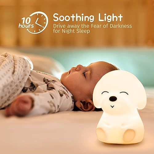 Miniatura 7 de Bonita luz nocturna de conejo con control remoto, regalos de Pascua para niños/niños/adolescentes, lámpara portátil de animales para dormitorio,