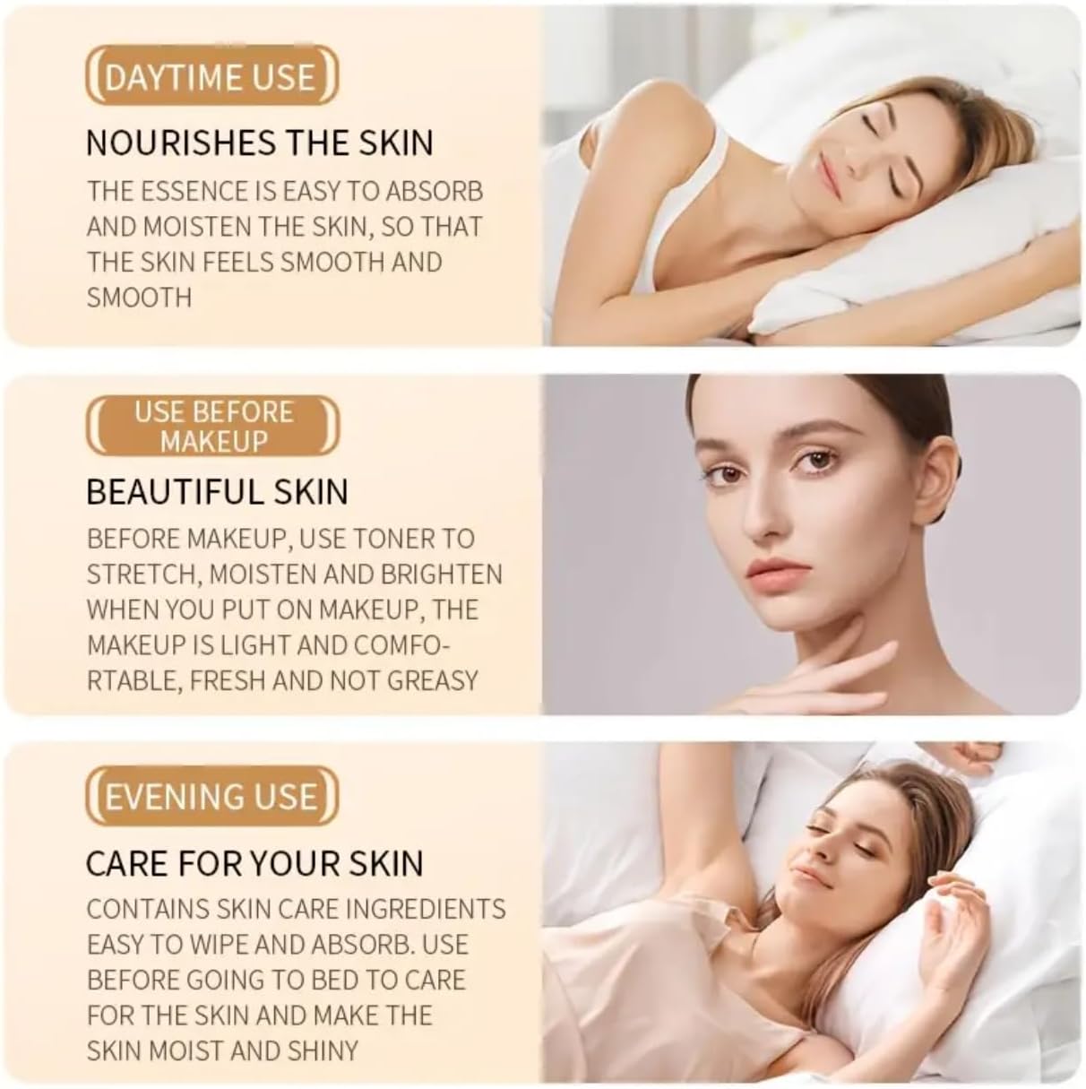 Rice Extract Hydrating Facial Toner, Skin-Nourishing Face Toner for Day & Night Use, Pore Refining & Moisturizing, Gentle Daily Skincare, 120 ml - Image 3