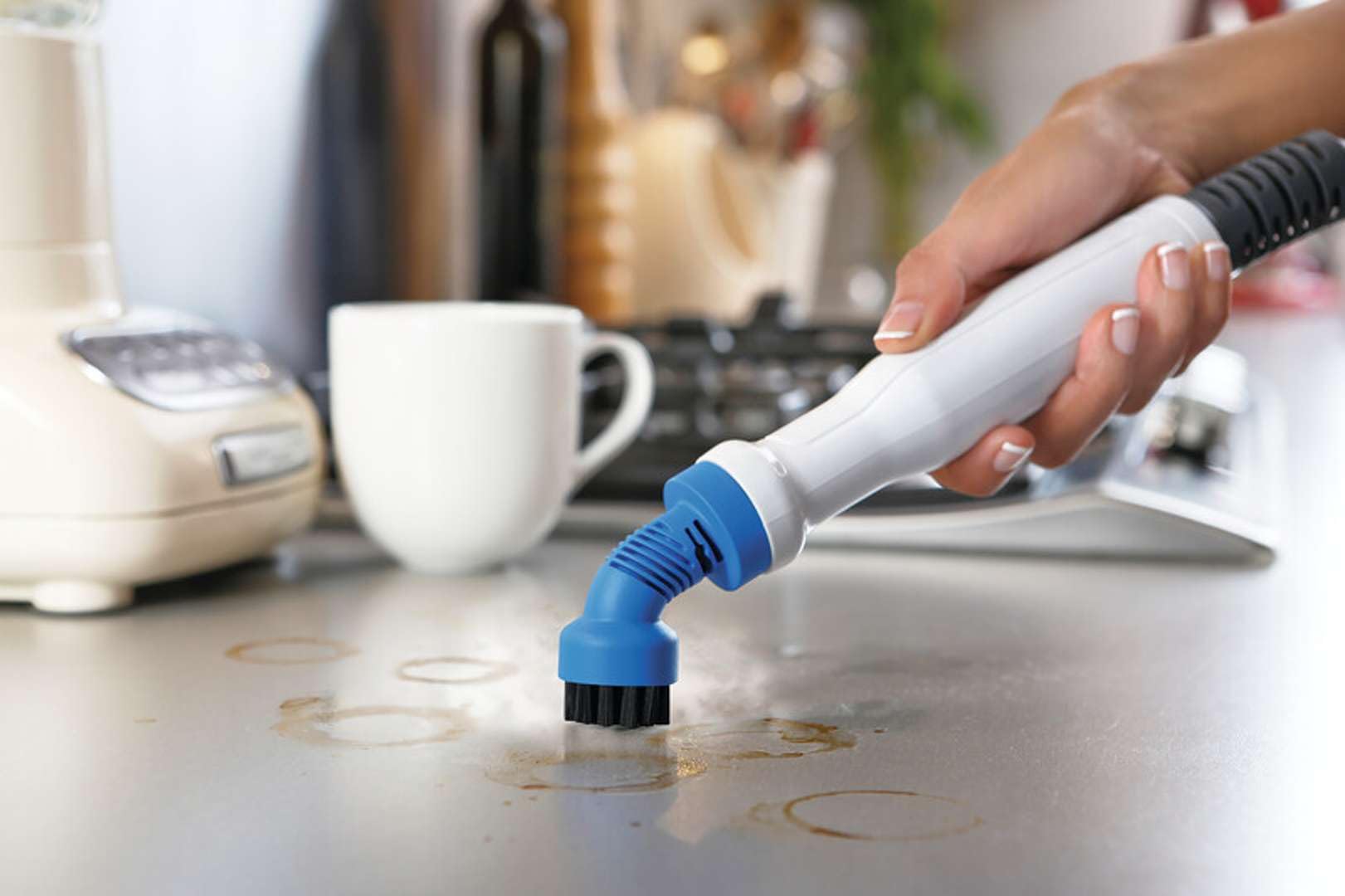 BLACK Plus DECKER - Balai Vapeur Multifonctions Filaire - 1600W - Avec corps détachable- Tête Delta et Gant STEAMITT - 15 accessoires - Temps de chauffe : 15 s - Câble : 8 m - BHSM1615DSG-QS