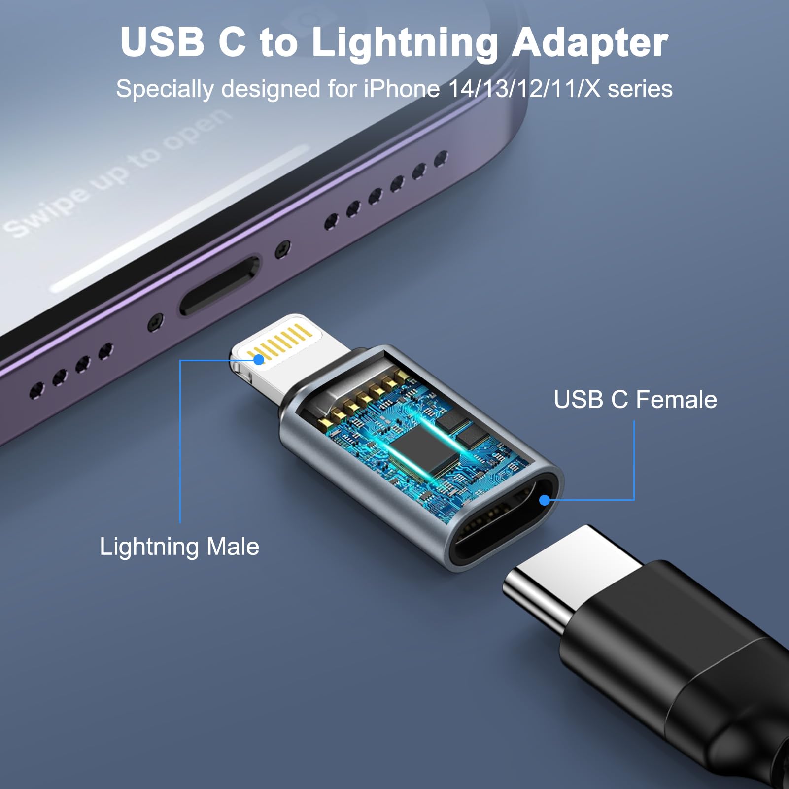 Usb Auf Usb C Adapter MoKo Lightning Buchse Auf USB Produktbild-Vorschau 10