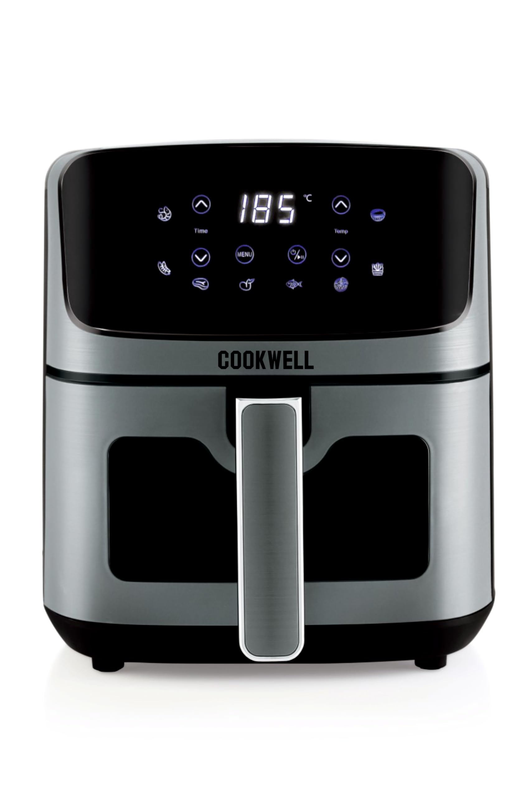 Cookwell Air Fryer - 5L With See Through Window - 1400W (Grey & Black) (B0DGXFZXFG) Amazon Price History, Amazon Price Tracker
