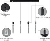 Vista 41 de Kitchen Island Lighting Modern Light Fixture Kitchen Island Pendant Light Dimmable LED Chrome Mini Pendant Lighting Dinning Room Living Room Chrome