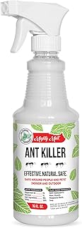 Mighty Mint Peppermint Oil Ant Killer Spray – Natural Ant Repellent for Indoor & Outdoor Use – Plant