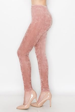ALWAYS Women Stretch Velvet Leggings 