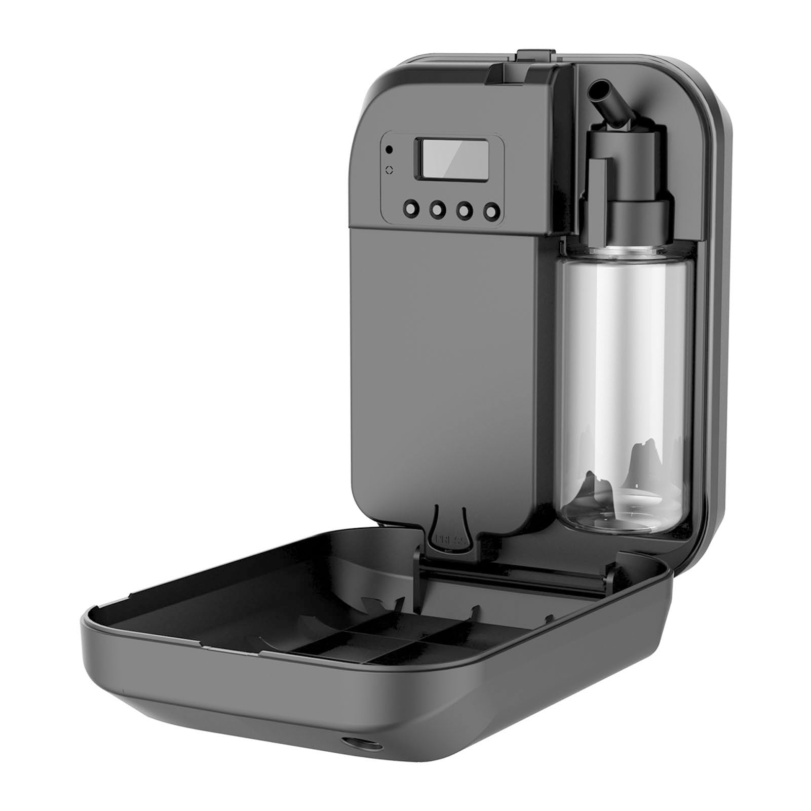 Asixxsix Inteligentna maszyna zapachowa, dyfuzor olejków eterycznych 150 ml, dyfuzory do aromaterapii z technologią zimnego powietrza, dyfuzor zimnego powietrza Bluetooth do domu (BLACK)