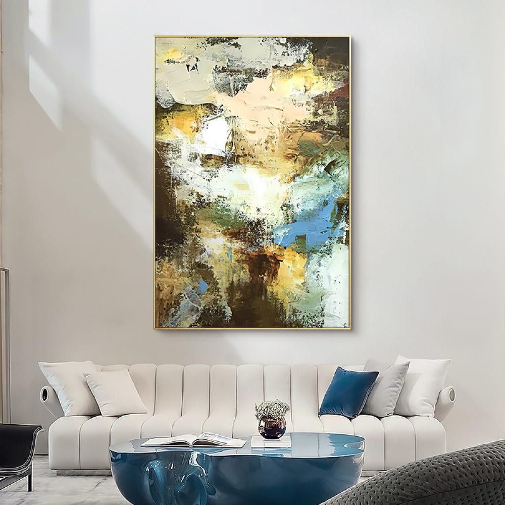 Peintures à l'huile texturées au style abstrait pour insuffler de l'émotion dans votre maison