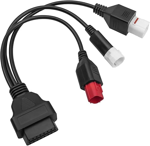 QNHEAY Cable de diagnóstico OBD2 apto para Yamaha Kline Euro5 motocicleta 16 pines a 3pin 4pin 6pin OBD2 3 en 1 adaptador de diagnóstico